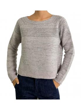 Maglione girocollo misto cashmere 